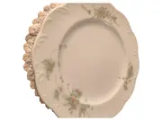 Vorschaubild 1 von Platzteller Porzellan Blumenmuster Weiß Klassisch 20cm