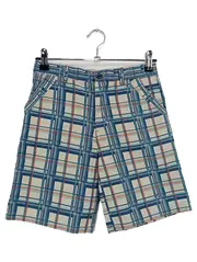 Vorschaubild 1 von Kinder Shorts Gr. 128 Blau Kariert Casual Outdoor Baumwolle
