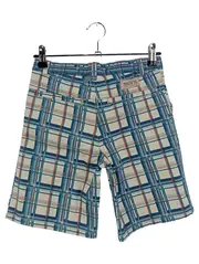 Vorschaubild 2 von Kinder Shorts Gr. 128 Blau Kariert Casual Outdoor Baumwolle