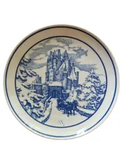 Vorschaubild 1 von Sammelteller Burg Eltz Winterlandschaft Porzellan Nostalgisch 20cm