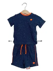 Vorschaubild 1 von Kinder Trainingsanzug Set Shirt Hose Gr. 62 Blau Sportlich