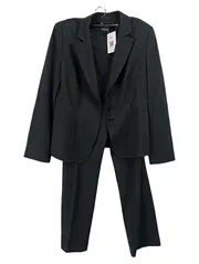 Vorschaubild 1 von Damen Hosenanzug Business Gr. 38/M Schwarz Sakko Hose
