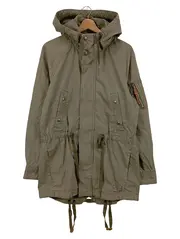 Vorschaubild 1 von Jeansjacke Damen Grün S 36 Streetwear Vintage Kapuze Baumwolle