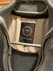 Vorschaubild 4 von Strickjacke Herren Grau M Casual Strukturmuster Reißverschluss