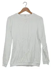 Vorschaubild 1 von Damen Bluse Weiß Gr. 34/XS Casual Langarm Baumwolle