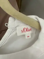 Vorschaubild 4 von Damen Bluse Weiß Gr. 34/XS Casual Langarm Baumwolle