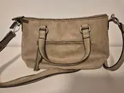 Vorschaubild 2 von Damen Umhängetasche Beige Lochmuster Crossbody Bag Handtasche