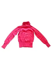 Vorschaubild 4 von Rollkragenpullover Kinder Gr. 134 Pink Baumwolle