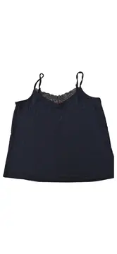 Vorschaubild 1 von Damen Top Shirt Gr. 38/M Schwarz Spitze Casual