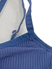 Vorschaubild 3 von Sport BH Mädchen Bralette Gr. 122/128 Blau Rippstrick
