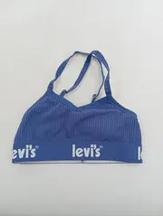 Vorschaubild 2 von Sport BH Mädchen Bralette Gr. 122/128 Blau Rippstrick