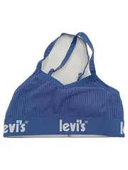 Vorschaubild 1 von Sport BH Mädchen Bralette Gr. 122/128 Blau Rippstrick