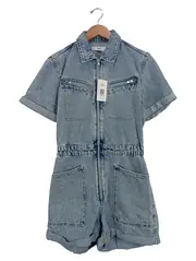 Vorschaubild 1 von Jeans-Overall Damen Gr. 38/M Blau Casual Baumwolle Frühjahr/Sommer