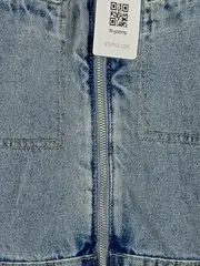 Vorschaubild 4 von Jeans-Overall Damen Gr. 38/M Blau Casual Baumwolle Frühjahr/Sommer