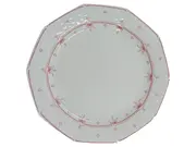 Vorschaubild 1 von Platzteller 19 cm Porzellan Weiß Blumenmuster Klassisch