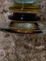 Vorschaubild 2 von Trinkglas bunt mehrfarbig Glas 13cm Alltag