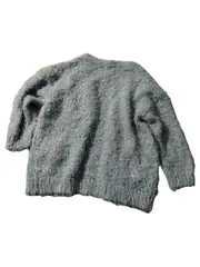 Vorschaubild 2 von Strickjacke Mädchen Gr. 104 Grau Kuschelig Cardigan