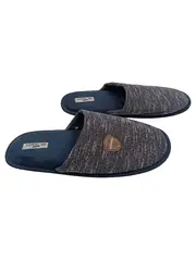 Vorschaubild 1 von Herren Hausschuhe Gr. 44 Grau Praktische Pantoletten Slipper