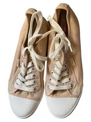 Vorschaubild 3 von Sneaker Low Damen Gr. 42 Beige Canvas Schnürschuhe Soft Foam