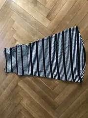 Vorschaubild 2 von Damen Freizeitkleid Gr. 36/S gestreift Schwarz-Weiß Casual