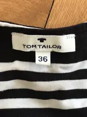 Vorschaubild 7 von Damen Freizeitkleid Gr. 36/S gestreift Schwarz-Weiß Casual