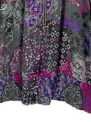 Vorschaubild 3 von Damen Bluse Gr. 42 Mehrfarbig Casual Langarm Muster