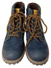 Vorschaubild 2 von Kinder Stiefel Gr. 33 Blau Casual Schnürstiefel Herbst Winter