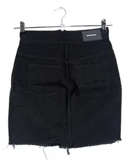 Vorschaubild 2 von Damen Jeansrock Schwarz Gr. 34;XS Casual Minirock Reißverschluss