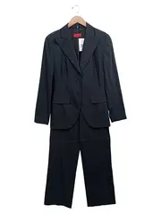 Vorschaubild 1 von Damen Hosenanzug Gr. 38/M Schwarz Business Schurwolle Elegant