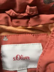 Vorschaubild 2 von Mädchen Parka Jacke Gr. 116 Rosa Blumenmuster Kapuze