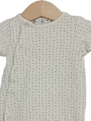 Vorschaubild 2 von Baby Body Strampler Gr. 56 Beige Baumwolle Punkte