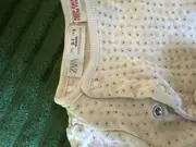 Vorschaubild 3 von Baby Body Strampler Gr. 56 Beige Baumwolle Punkte