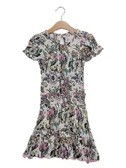 Vorschaubild 1 von Mädchen Sommerkleid Blumenmuster Gr. 110/116 Mehrfarbig