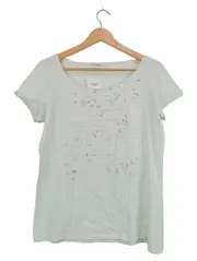 Vorschaubild 1 von Damen T-Shirt Grün S Casual mit Herz-Print