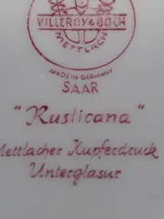 Vorschaubild 5 von Rusticana Wandteller Rot 20cm Porzellan Landschaft