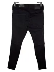 Vorschaubild 2 von Herren Jeans Skinny Fit No Fade Schwarz W31 L32 Destroyed