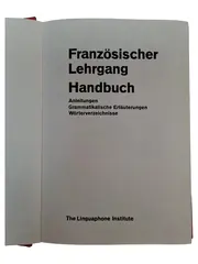 Vorschaubild 1 von Linguaphone Französisch Lehrgang Handbuch Sprachkurs Grammatik Wörterbuch