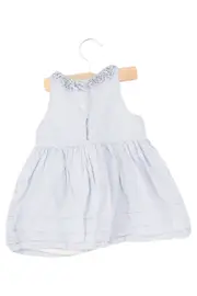 Vorschaubild 2 von Kinder Sommerkleid blau gestreift Gr. 86 Preppy Rüschen Baumwolle