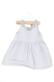 Vorschaubild 1 von Kinder Sommerkleid blau gestreift Gr. 86 Preppy Rüschen Baumwolle
