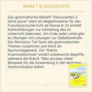 Vorschaubild 3 von Klett Découvertes 2 Série Jaune Grammatik Beiheft Französisch Übungen
