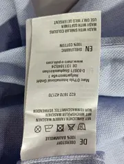 Vorschaubild 4 von Herren Freizeithemd Langarm Hemd Blau XL 43/44 Baumwolle Casual