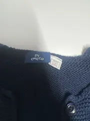 Vorschaubild 3 von Strickjacke Baby Kinder Gr. 110 Blau Casual Baumwolle