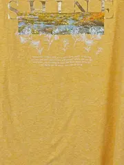 Vorschaubild 3 von Damen T-Shirt Gr. 46 Gelb SHINE Print Kurzarm Casual