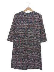Vorschaubild 2 von Damen Freizeitkleid Gr. 36/S Mehrfarbig Bohemian Vintage Muster