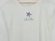 Vorschaubild 2 von Damen T-Shirt Gr. L Weiß Tiermotiv Kurzarm Baumwolle Freizeit