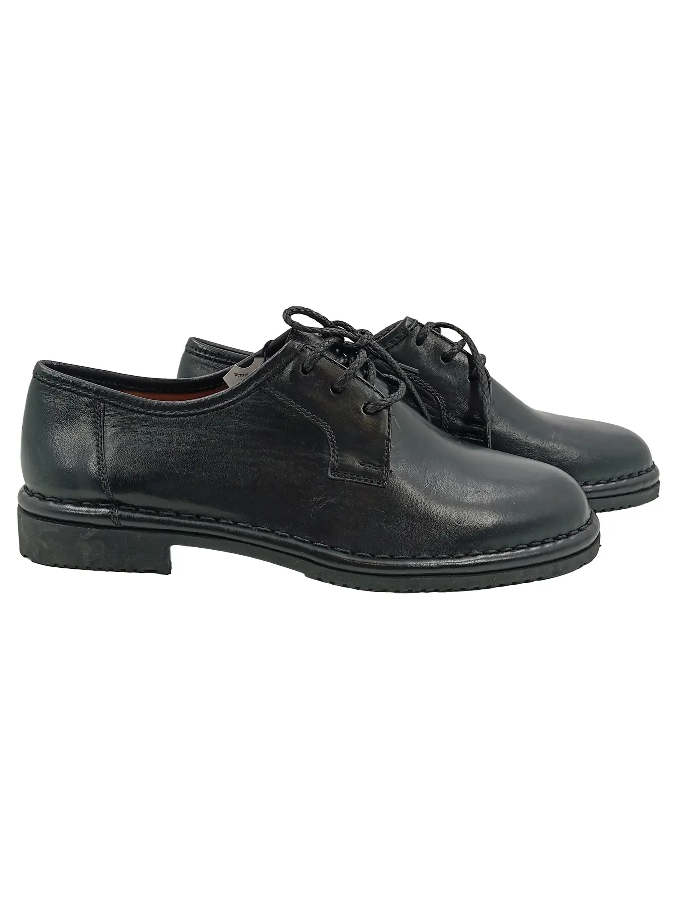 SIOUX Herren Schnürschuhe Klassisch Schwarz Gr. 41 Business Leder Schuhe