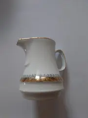 Vorschaubild 2 von Porzellan Kanne Milch und Zucker Set Klassisch Weiß Gold
