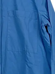 Vorschaubild 3 von Damen Hemdbluse Gr. 36/S Blau Casual Baumwolle Langarm