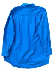 Vorschaubild 2 von Damen Hemdbluse Gr. 36/S Blau Casual Baumwolle Langarm