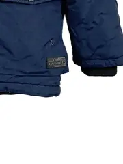 Vorschaubild 4 von Kinder Parka Winterjacke Kapuze Fellbesatz Blau Gr. 152